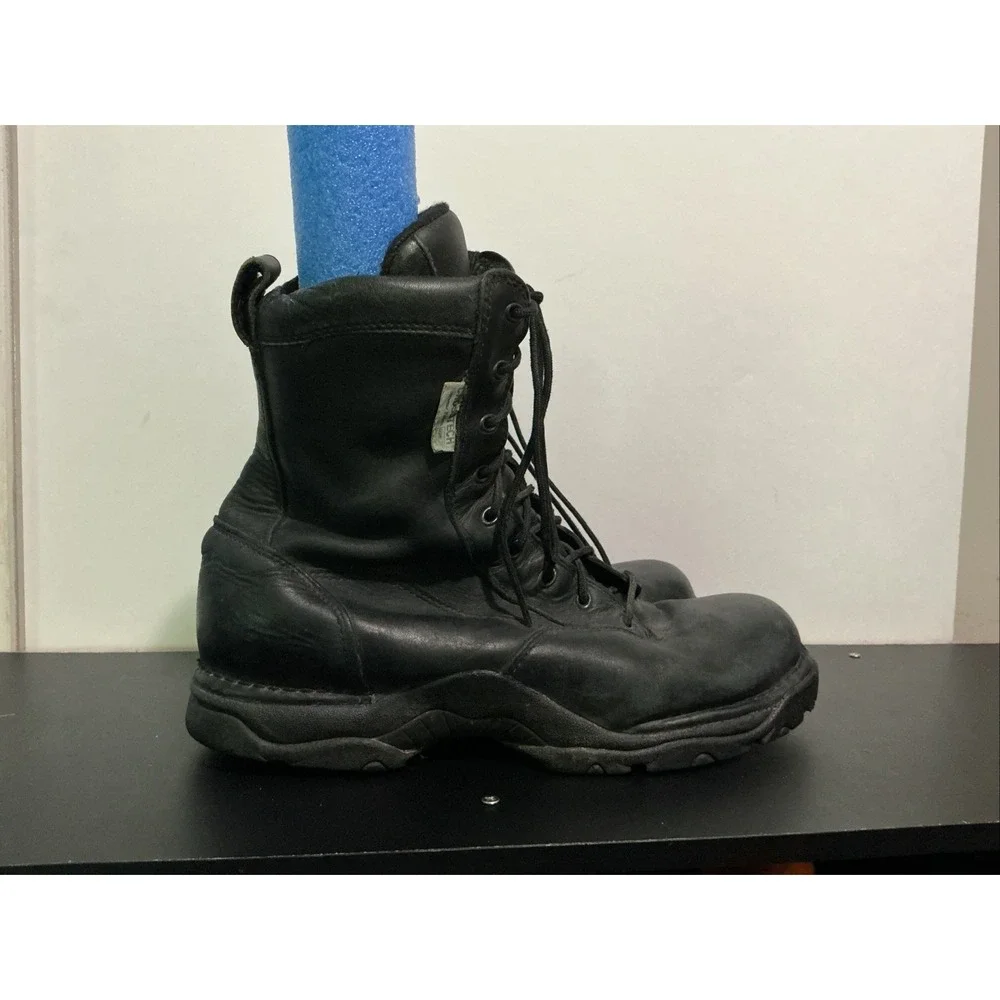 Danner 42916 Striker II Black Leather Combat Boots Crosstech Mens 13 Side Zip